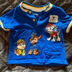 Paw patrol shirt, nick jr brand 6/9mos